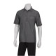 Chef Works SKS002BLKXS Detroit Short-Sleeve Denim Shirt XS