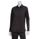 Chef Works SLWFZ003BLKXS Women's Zip-Front Shirt Black XS