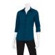 Chef Works WA34BLUM Women's Finesse 3/4 Sleeve Fitted Shirt Blue M