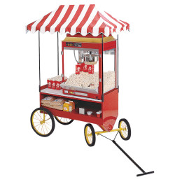 Cretors 4WSS-X Four-Wheel Steerable Red Antique Wagon Base