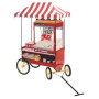 Cretors 4WSS-X Four-Wheel Steerable Red Antique Wagon Base