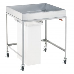 Cretors 7940 Cooling Table w/ Removable Plastic Bin Mobile