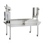 Cretors GCBKAS-X Cooling Bin Production Table with Fan 6' Single Shelf Knockdown 120v