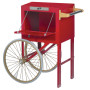 Gold Medal 2659CRD Popcorn Cart for 6oz & 8oz Poppers Red with Door