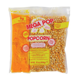 Gold Medal 2839 Mega Pop Corn/Oil/Salt Kit with Coconut Oil for 12oz. Kettle 24/CS