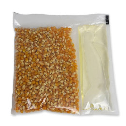 Gold Medal 2845 Mega Pop Glaze Popcorn/Oil Kit with White Coconut Oil for 8oz. Kettle 24/CS