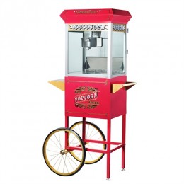 Great Northern 6040 Pasadena 8oz Popcorn Machine/Cart Red