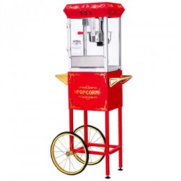 Great Northern 6128 All Star 8oz Popcorn Machine/Cart Red