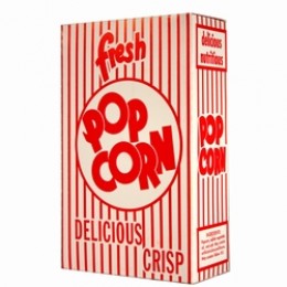 100 Pack Open-Top Popcorn Boxes 7.8 Inch 46 Oz Foldable Popcorn Containers… 