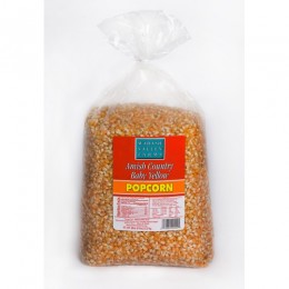 Amish Popcorn Baby Yellow Hulless - 6 lb bag