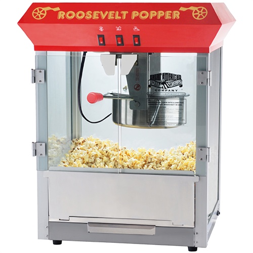 Great Northern 6010 Roosevelt 8 oz Popcorn Machine Red